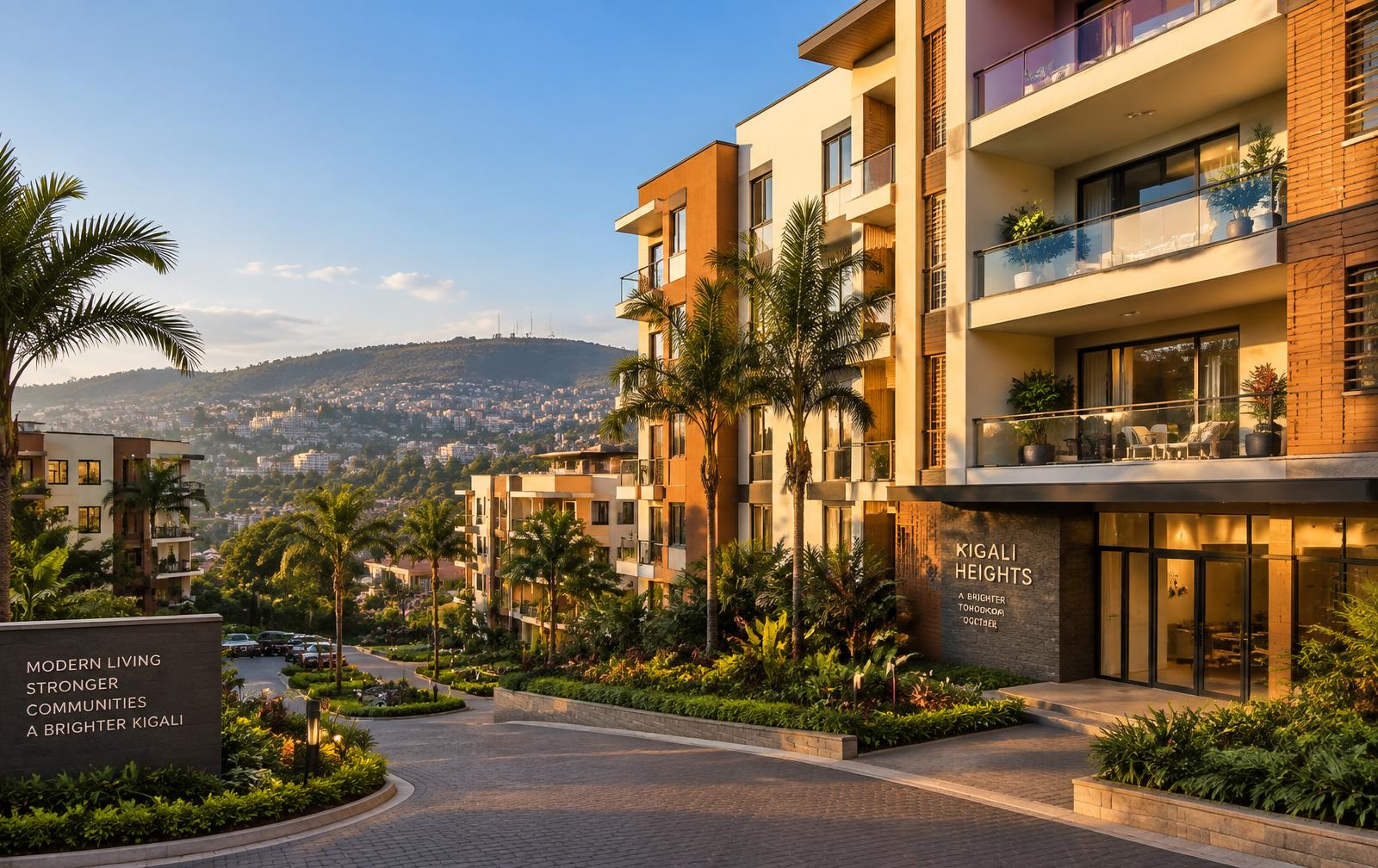Contemporary real estate development in Kigali